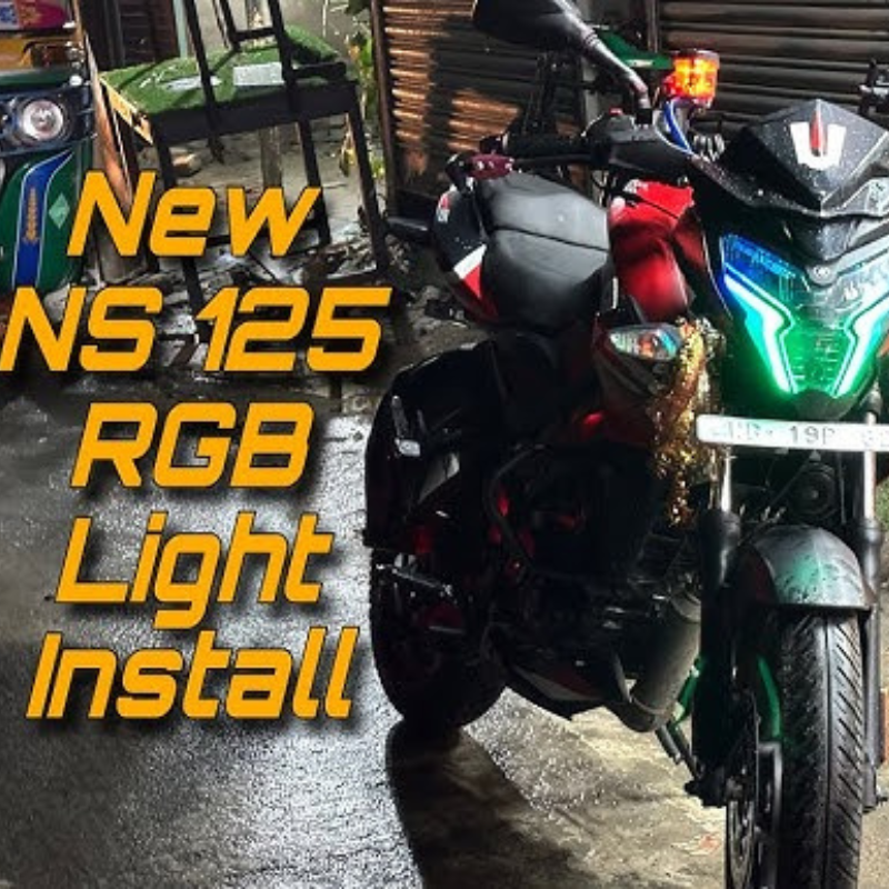 Bajaj Pulsar Ns200/160/125 Bluetooth Smart Drl Light For Headlight Modification Fully App Controlled 140+ Running mods and 16M costum Colours - Image 2